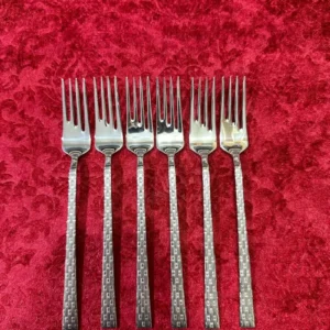 6'lı Lüx Hasır Tatlı Çatalı Royaleks-69024