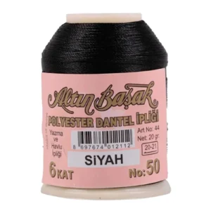 Altınbaşak Oya ve Dantel İpi 20 gr - Royaleks - No: SİYAH