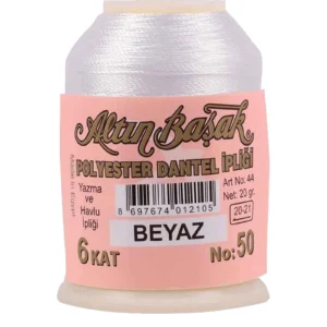Altınbaşak Oya ve Dantel İpi 20 gr - Royaleks - No: BEYAZ