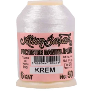 Altınbaşak Oya ve Dantel İpi 20 gr - Royaleks - No: KREM