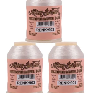 3 Adet Altınbaşak Oya ve Dantel İpi 20 gr - Royaleks - No: 903