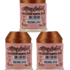 3 Adet Altınbaşak Oya ve Dantel İpi 20 gr - Royaleks - No: 410