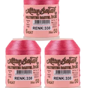 3 Adet Altınbaşak Oya ve Dantel İpi 20 gr - Royaleks - No: 338
