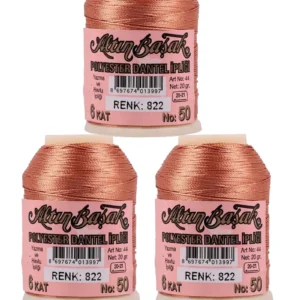 3 Adet Altınbaşak Oya ve Dantel İpi 20 gr - Royaleks - No: 822