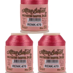 3 Adet Altınbaşak Oya ve Dantel İpi 20 gr - Royaleks - No: 470