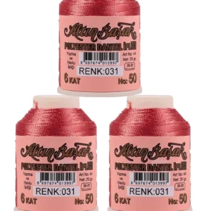 3 Adet Altınbaşak Oya ve Dantel İpi 20 gr - Royaleks - No: 031