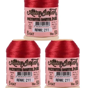 3 Adet Altınbaşak Oya ve Dantel İpi 20 gr - Royaleks - No: 211