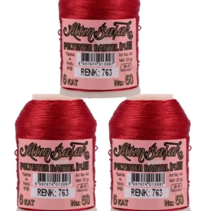 3 Adet Altınbaşak Oya ve Dantel İpi 20 gr - Royaleks - No: 763