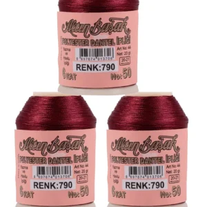 3 Adet Altınbaşak Oya ve Dantel İpi 20 gr - Royaleks - No: 790