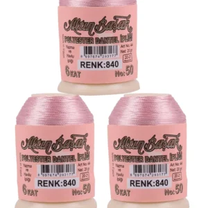 3 Adet Altınbaşak Oya ve Dantel İpi 20 gr - Royaleks - No: 840