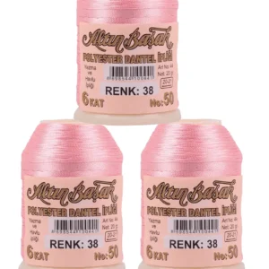 3 Adet Altınbaşak Oya ve Dantel İpi 20 gr - Royaleks - No: 038