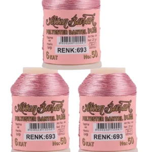 3 Adet Altınbaşak Oya ve Dantel İpi 20 gr - Royaleks - No: 693