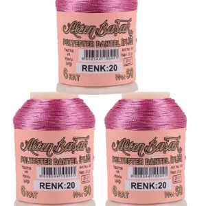 3 Adet Altınbaşak Oya ve Dantel İpi 20 gr - Royaleks - No: 020