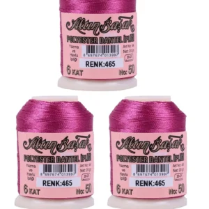 3 Adet Altınbaşak Oya ve Dantel İpi 20 gr - Royaleks - No: 465
