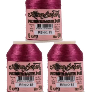 3 Adet Altınbaşak Oya ve Dantel İpi 20 gr - Royaleks - No: 089