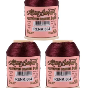 3 Adet Altınbaşak Oya ve Dantel İpi 20 gr - Royaleks - No: 604