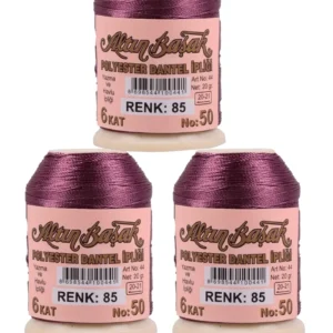 3 Adet Altınbaşak Oya ve Dantel İpi 20 gr - Royaleks - No: 085