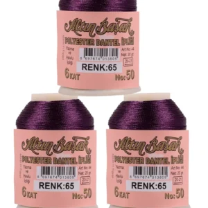 3 Adet Altınbaşak Oya ve Dantel İpi 20 gr - Royaleks - No: 065