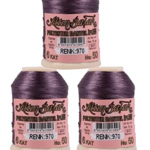 3 Adet Altınbaşak Oya ve Dantel İpi 20 gr - Royaleks - No: 970