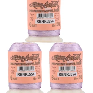 3 Adet Altınbaşak Oya ve Dantel İpi 20 gr - Royaleks - No: 554