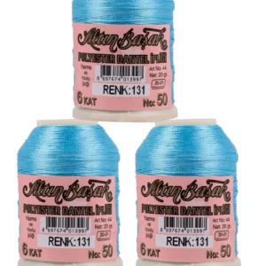 3 Adet Altınbaşak Oya ve Dantel İpi 20 gr - Royaleks - No: 131