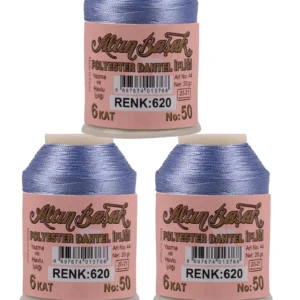 3 Adet Altınbaşak Oya ve Dantel İpi 20 gr - Royaleks - No: 620