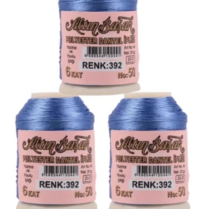 3 Adet Altınbaşak Oya ve Dantel İpi 20 gr - Royaleks - No: 392