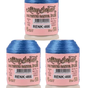 3 Adet Altınbaşak Oya ve Dantel İpi 20 gr - Royaleks - No: 466