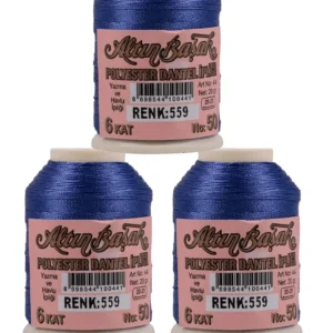 3 Adet Altınbaşak Oya ve Dantel İpi 20 gr - Royaleks - No: 559