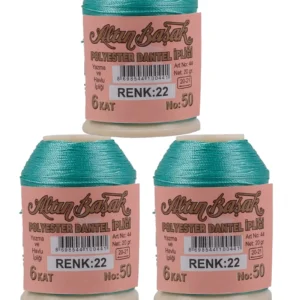 3 Adet Altınbaşak Oya ve Dantel İpi 20 gr - Royaleks - No: 022