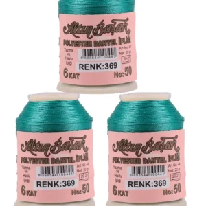 3 Adet Altınbaşak Oya ve Dantel İpi 20 gr - Royaleks - No: 369