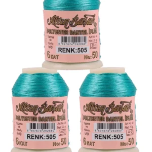 3 Adet Altınbaşak Oya ve Dantel İpi 20 gr - Royaleks - No: 505