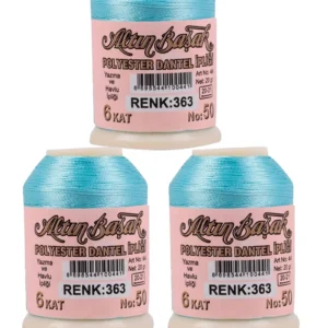 3 Adet Altınbaşak Oya ve Dantel İpi 20 gr - Royaleks - No: 363