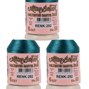 3 Adet Altınbaşak Oya ve Dantel İpi 20 gr - Royaleks - No: 292