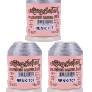 3 Adet Altınbaşak Oya ve Dantel İpi 20 gr - Royaleks - No: 707