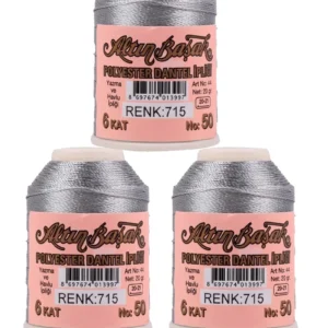 3 Adet Altınbaşak Oya ve Dantel İpi 20 gr - Royaleks - No: 715