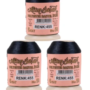 3 Adet Altınbaşak Oya ve Dantel İpi 20 gr - Royaleks - No: 455