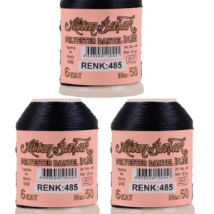 3 Adet Altınbaşak Oya ve Dantel İpi 20 gr - Royaleks - No: 485