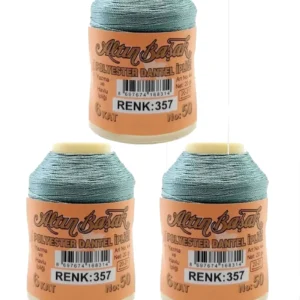 3 Adet Altınbaşak Oya ve Dantel İpi 20 gr - Royaleks - No: 357