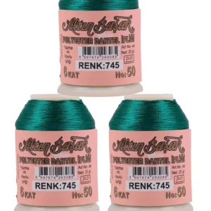 3 Adet Altınbaşak Oya ve Dantel İpi 20 gr - Royaleks - No: 745