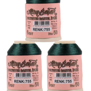 3 Adet Altınbaşak Oya ve Dantel İpi 20 gr - Royaleks - No: 755