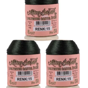 3 Adet Altınbaşak Oya ve Dantel İpi 20 gr - Royaleks - No: 015