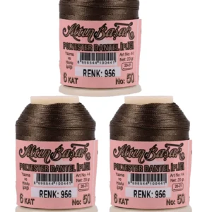 3 Adet Altınbaşak Oya ve Dantel İpi 20 gr - Royaleks - No: 956