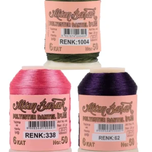 3 Adet Altınbaşak Oya ve Dantel İpi 20 gr - Royaleks - No: 338 - 062 - 1004