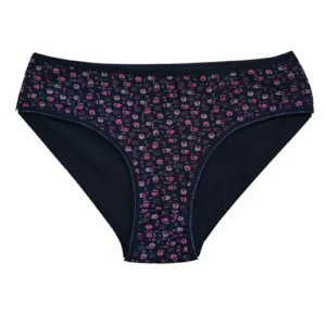 Pamuklu Geniş Kenarlı Likralı Desenli Bato Kadın Külot Desen 4