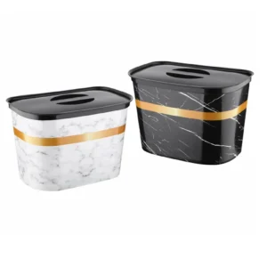 Askılı Mermer Desenli Çöp Kutusu 1 Adet Royaleks-419