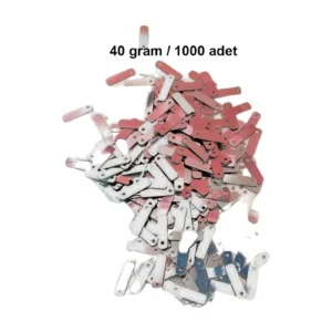 Koyu Pembe 15 x 5 mm Dantel Oya Yazma Halhal Abiye Lazer Kesim Pul 1000 adet / 40 gram