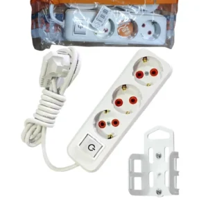 2 Metre Askı Aparatlı Anahtarlı 3lü Grup Priz Royaleks-68134