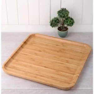 Bambu Kare Sunum Tabağı 30cm Royaleks-KR3030