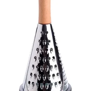 Çelik Lüks Paslanmaz Çelik Konik Rende Bambu Saplı Royaleks-RND04